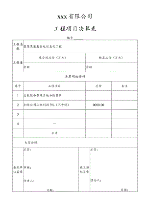 工程项目决算表.docx