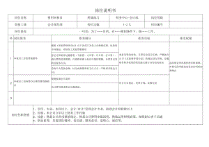 会计部费用审核员财务岗位职责说明书.docx