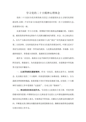 大型4A景区基层党员干部组织学习党的二十大精神个人心得体会.docx
