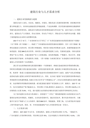 建筑行业与人才需求分析.docx