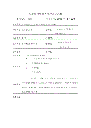 行政权力实施程序和运行流程.docx