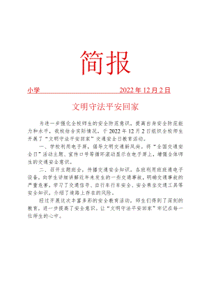 道路交通安全宣传活动简报.docx