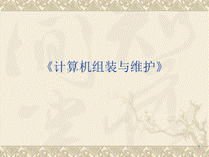 计算机组装与维护.ppt
