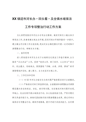 河长办“回头看”及全镇水域保洁工作专项整治行动工作方案.docx