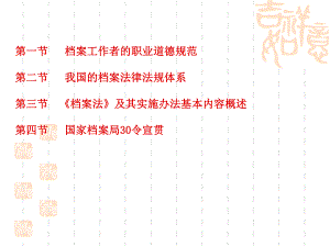 【档案员培训资料】档案法规培训课件.ppt