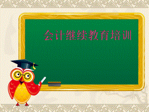 会计继续教育培训综合课件.ppt