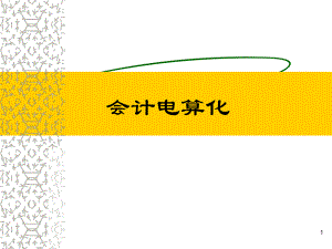 会计电算化教学.ppt