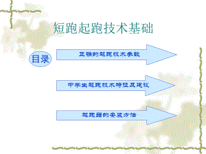 短跑技术基础知识精品教育.ppt
