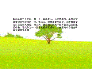 课件盲孩子和他的影子1精品教育.ppt