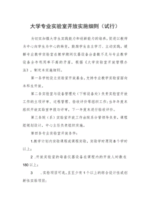 大学专业实验室开放实施细则（试行）.docx