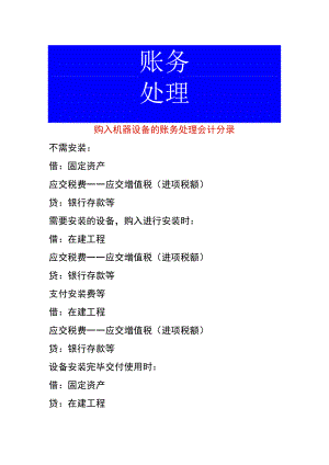 购入机器设备的账务处理.docx