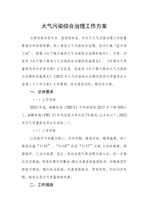 大气污染综合治理工作方案.docx