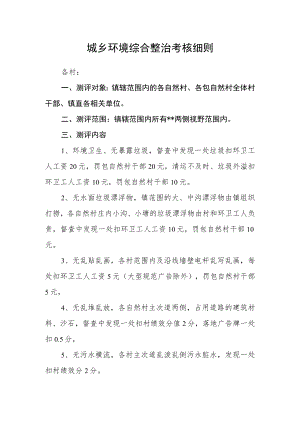 城乡环境综合整治考核细则.docx