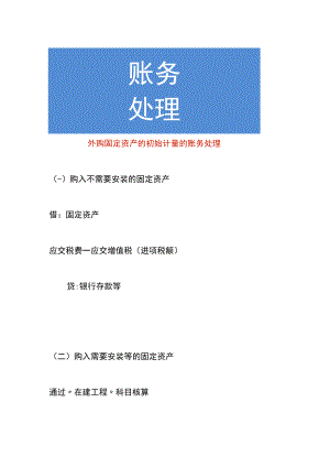 外购固定资产的初始计量的账务处理.docx