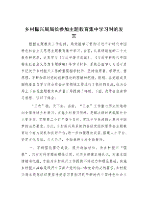 在参加主题教育专题活动的发言（精选两篇合辑）.docx