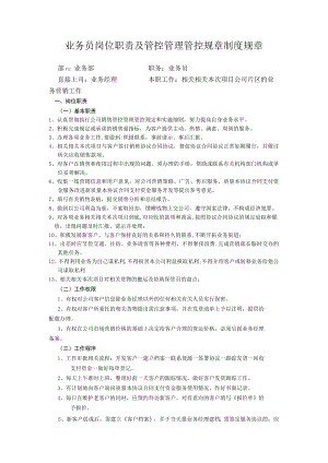 办公文档范本业务员岗位职责说明书.docx