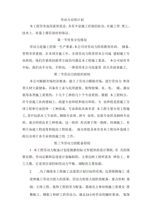 劳动力安排计划.docx