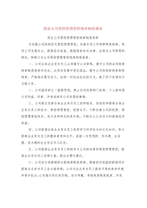 办公文档范本药业公司管理制度可编辑版.docx