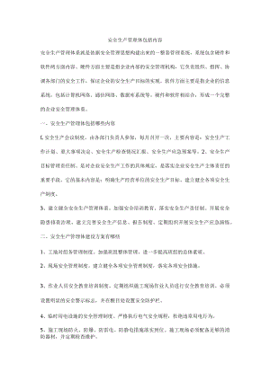 安全生产管理体包括内容.docx