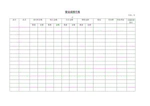 办公文档范本业成绩月报.docx