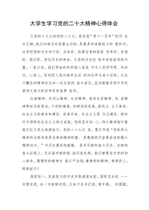 大学生学习党的二十大精神心得体会.docx
