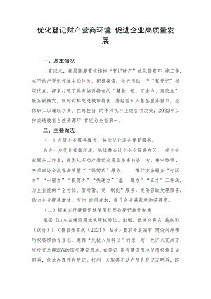 2022年营商环境工作小结.docx