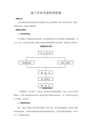 地下车库工程质量管理措施.docx