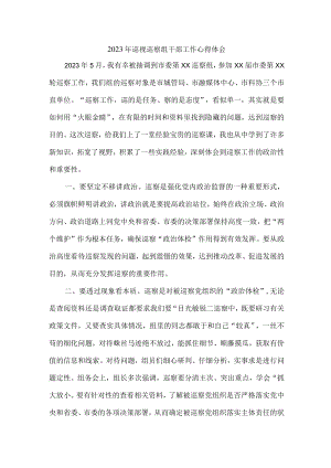 2023年纪检巡察组干部巡检工作心得体会 汇编七篇.docx