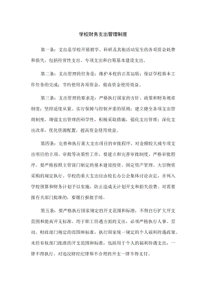 学校财务支出管理制度.docx