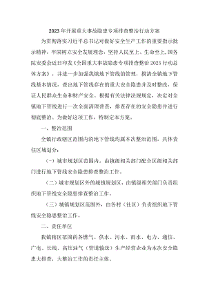 2023年船舶企业开展重大事故隐患排查整治行动方案.docx