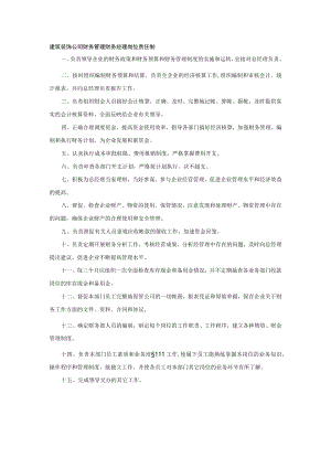 建筑装饰公司财务管理财务经理岗位责任制.docx