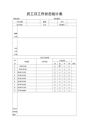 员工日工作状态统计表.docx