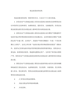 现金流量表的结构.docx