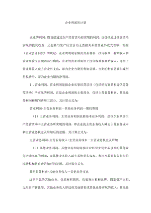 企业利润的计量.docx