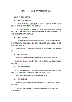 村规民约、村环境卫生管理制度-.docx