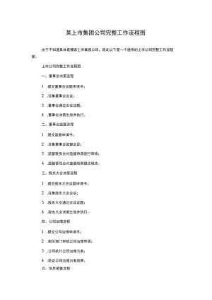 某上市集团公司完整工作流程图.docx