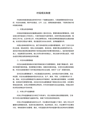 村级相关制度.docx