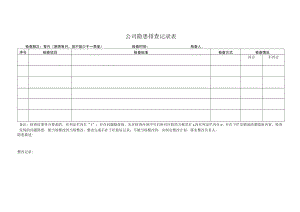 公司隐患排查记录表.docx
