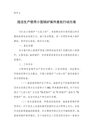 违法生产使用小型锅炉案件查处行动方案.docx