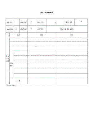 新员工甄选报告表.docx