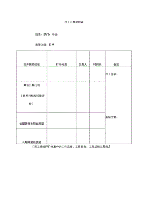 员工发展规划表.docx