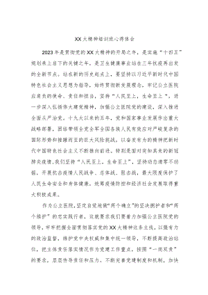 二十大精神培训班心得体会.docx