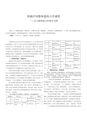 明确序列 整体建构习作课程——以人物类别习作教学为例.docx