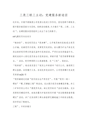 三亮三联三主动：党建服务新途径.docx