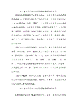 公安派出所2023年纪检监察干部队伍教育整顿个人心得体会 （合计6份）.docx
