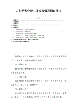 农村新型经营主体经营情况调查报告.docx
