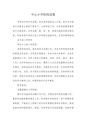 中心小学机构设置.docx