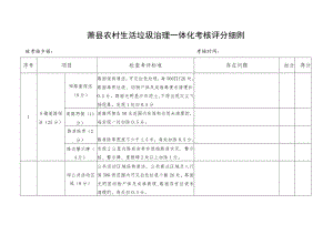 萧县农村生活垃圾治理一体化考核评分细则.docx