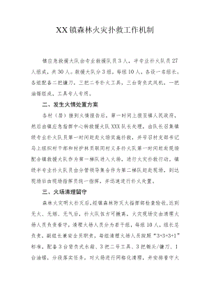 XX镇森林火灾扑救工作机制.docx