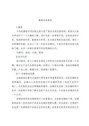 暑期实践课程.docx